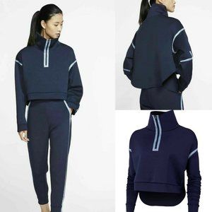 Nike Tech Pack Cropped Pullover Blue Size Small